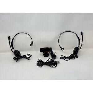 2× EPOS/Sennheiser SC‑series USB Headsets + Adesso CyberTrack H2 Webcam